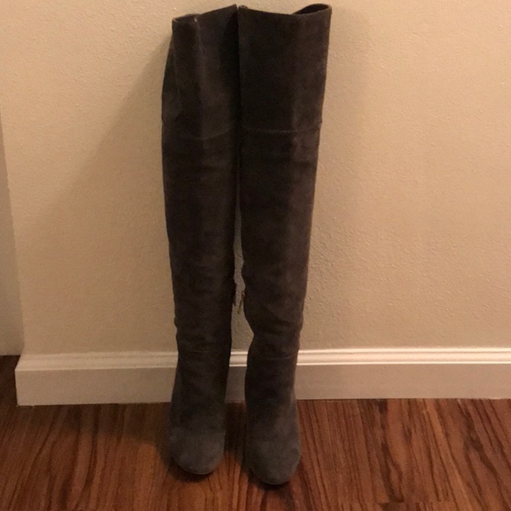 Joie, Over the knee boots, Bentlee, Charcoal/Grey, Size 36, Suede.